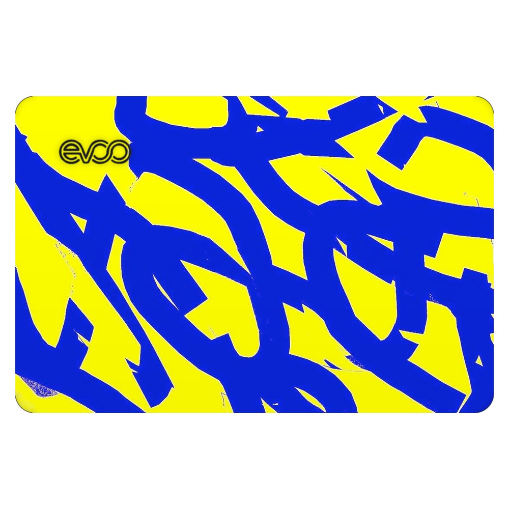 EVOO EG-LP4-BK laptop skin - Yellow Abstract Flow