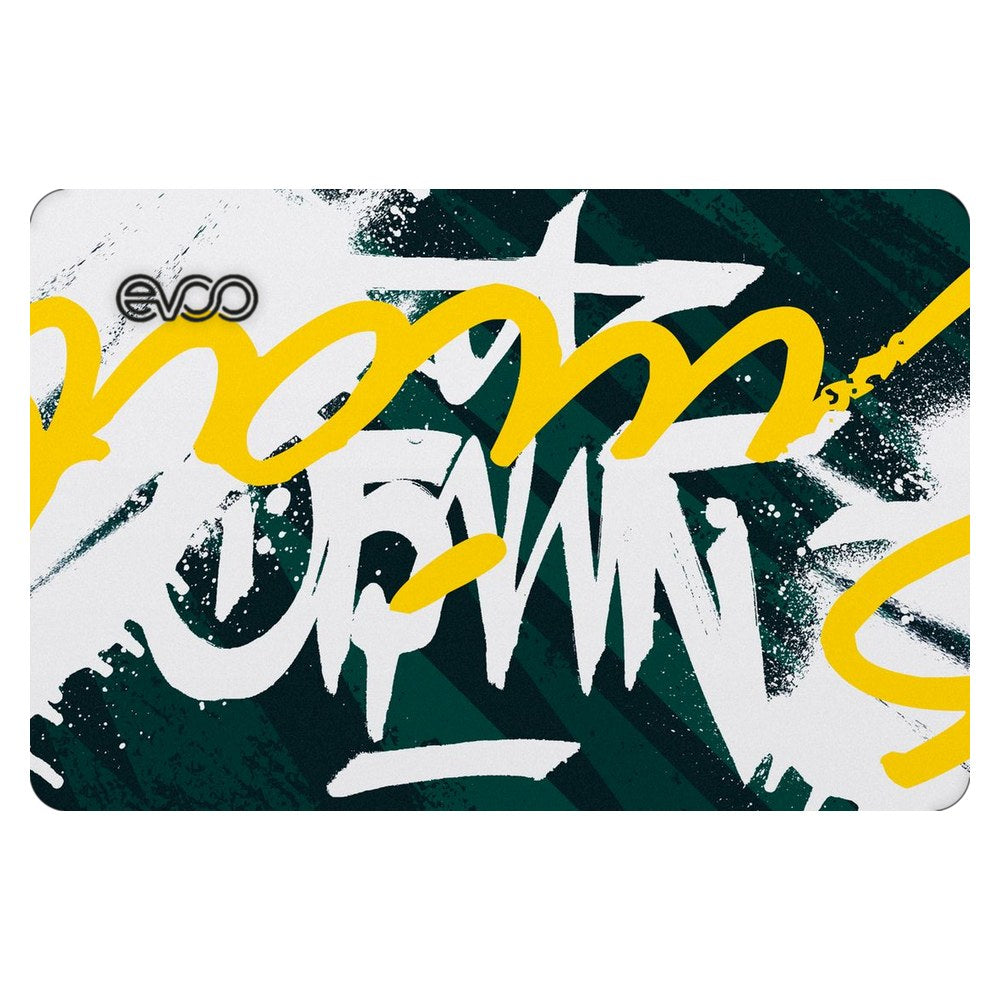 EVOO EG-LP4-BK laptop skin - Yellow Brush Strokes