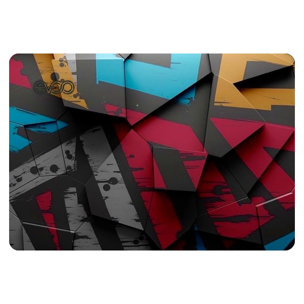EVOO EG-LP5-BK laptop skin - Angled Blocks