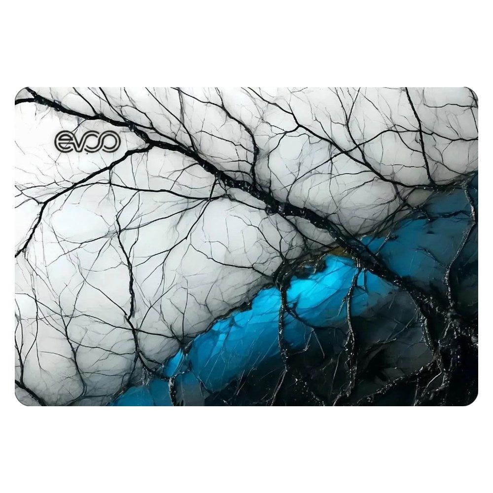 EVOO EG-LP5-BK laptop skin - Blue Ice Fractal