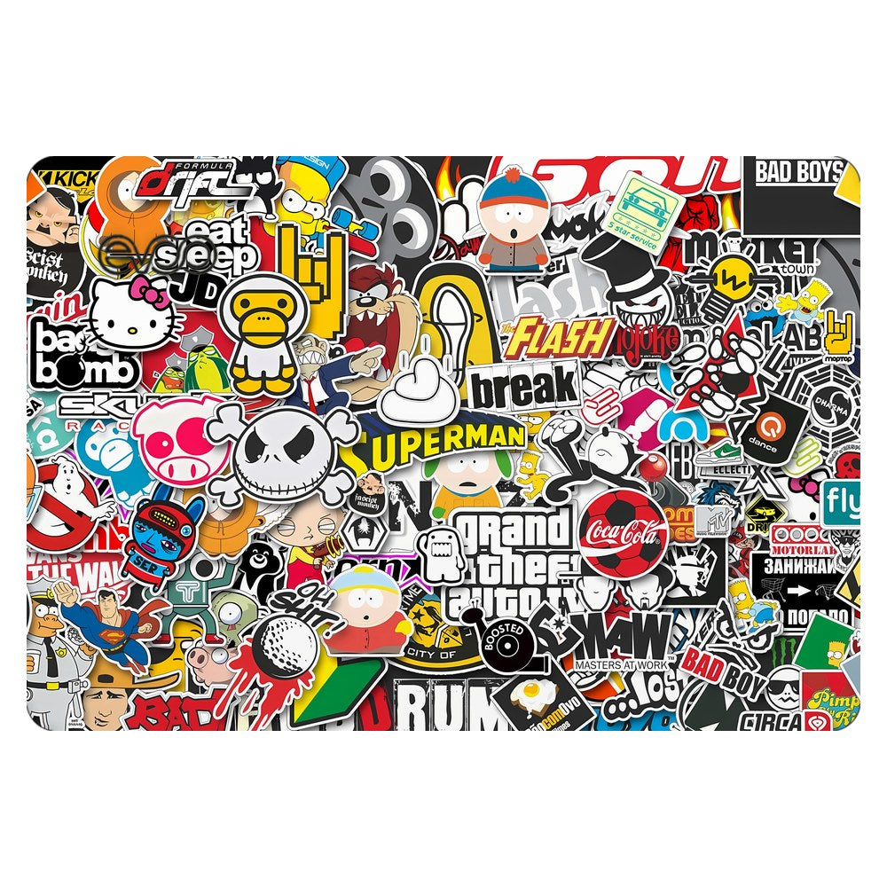 EVOO EG-LP5-BK laptop skin - GTA Abstract