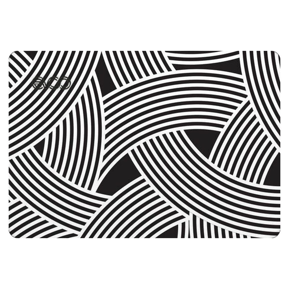 EVOO EG-LP5-BK laptop skin - Minimalist Optical Pattern