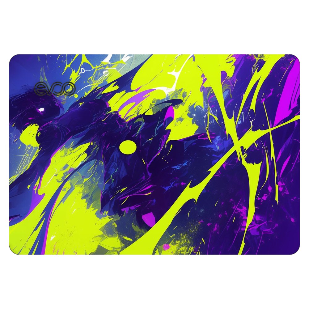 EVOO EG-LP5-BK laptop skin - Neon Paint Explosion