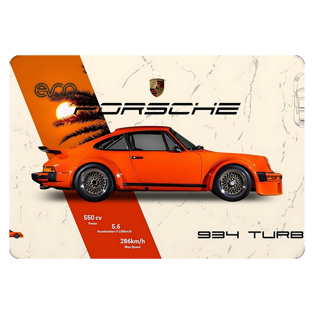 EVOO EG-LP5-BK laptop skin - Porsche 934