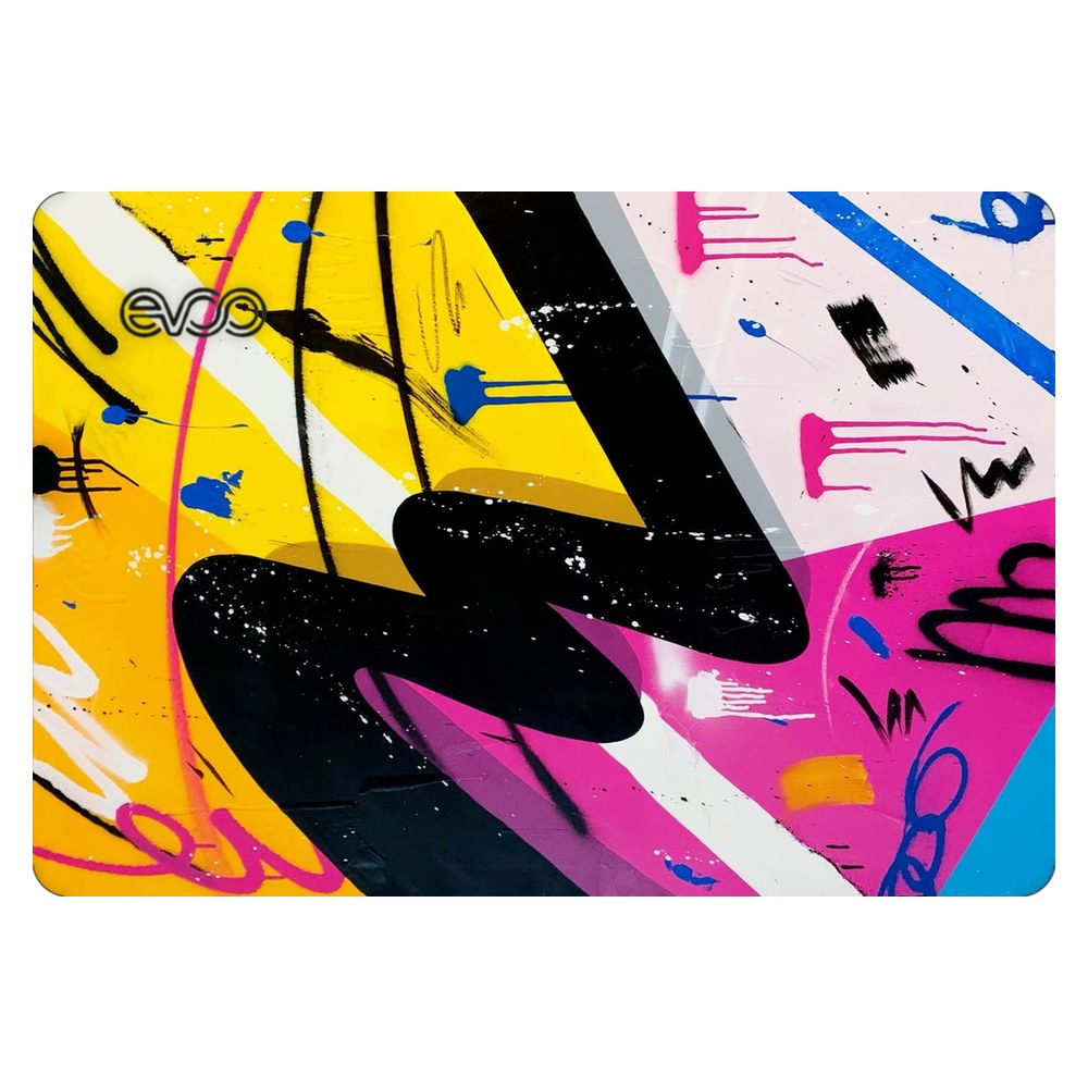 EVOO EG-LP5-BK laptop skin - Vibrant Abstract Splash