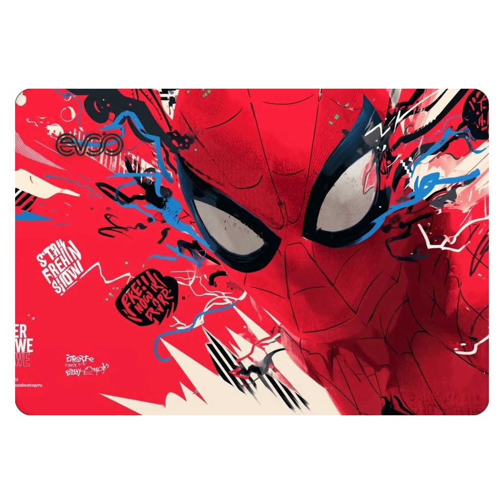 EVOO EG-LP5-BK laptop skin - Web Slinger Graffiti