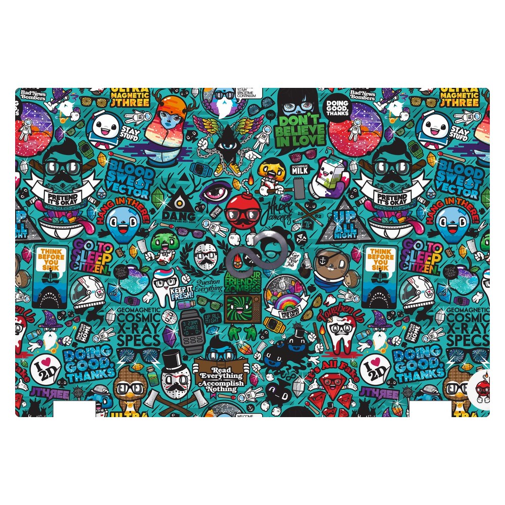 Fujitsu LifeBook E546 laptop skin - Blue Sketch