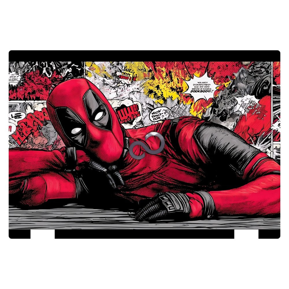 Fujitsu LifeBook E546 laptop skin - Crimson Comic