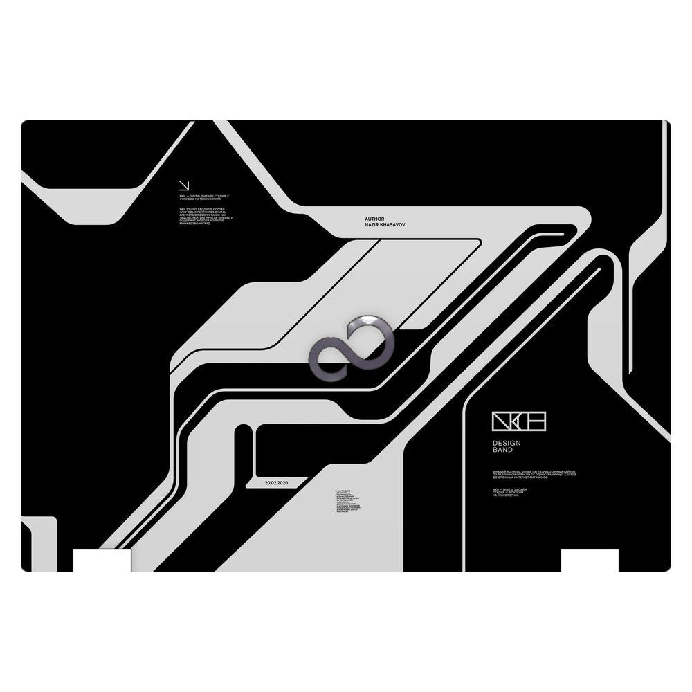 Fujitsu LifeBook E546 laptop skin - Dead Black