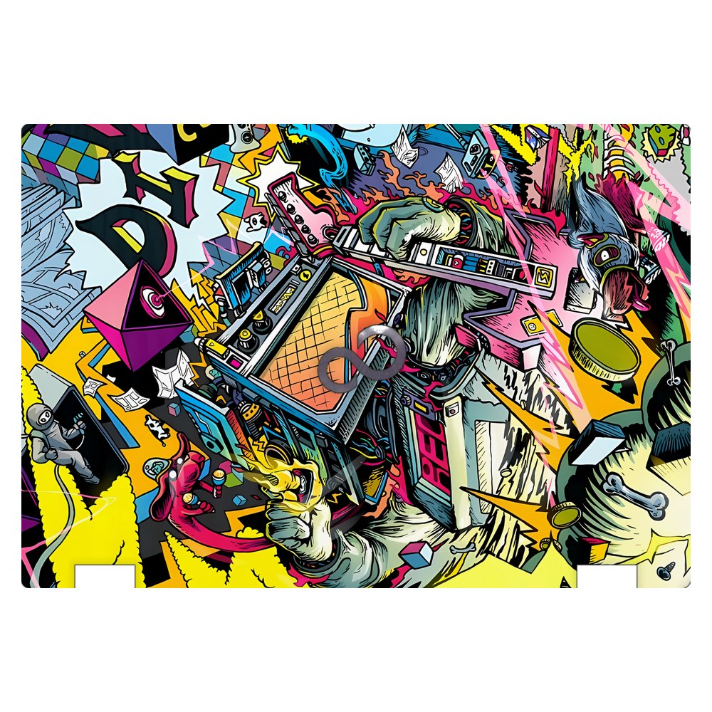 Fujitsu LifeBook E546 laptop skin - Dizzy Doodles