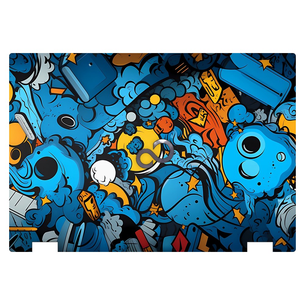 Fujitsu LifeBook E546 laptop skin - Doodle Frenzy