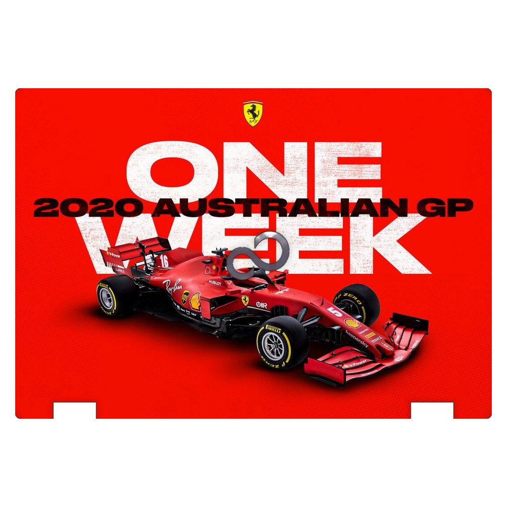 Fujitsu LifeBook E546 laptop skin - Melbourne GP Ferrari Countdown