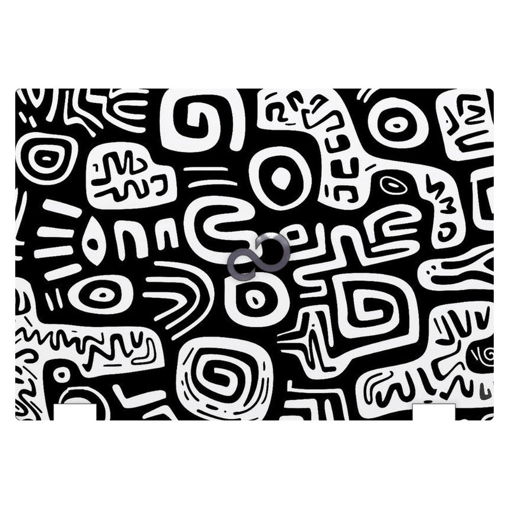 Fujitsu LifeBook E546 laptop skin - Monochrome Primitive Art