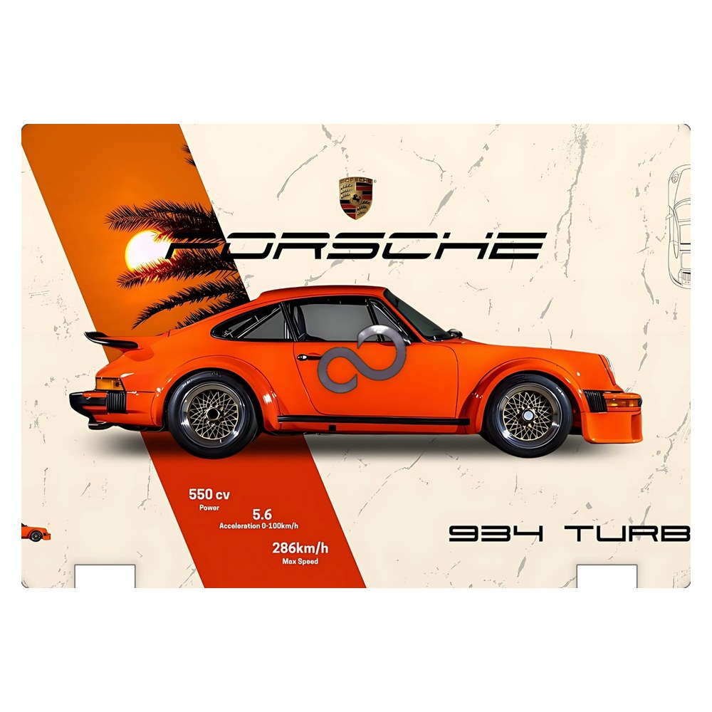 Fujitsu LifeBook E546 laptop skin - Porsche 934