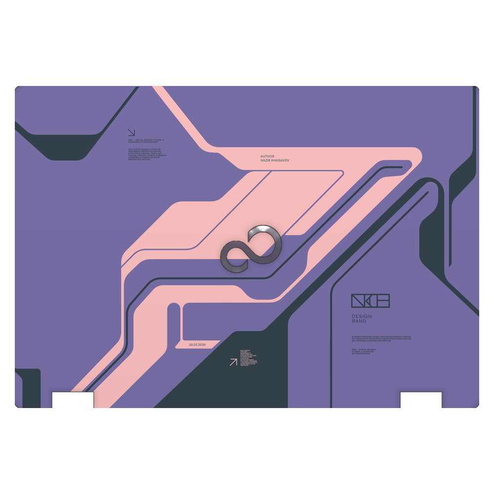 Fujitsu LifeBook E546 laptop skin - Purple Cyberpunk