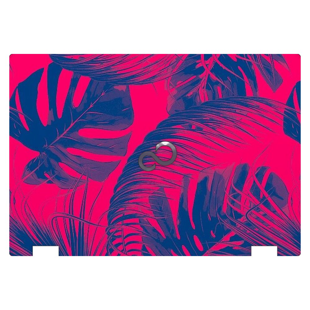 Fujitsu LifeBook E546 laptop skin - Vibrant Neon Pink Foliage