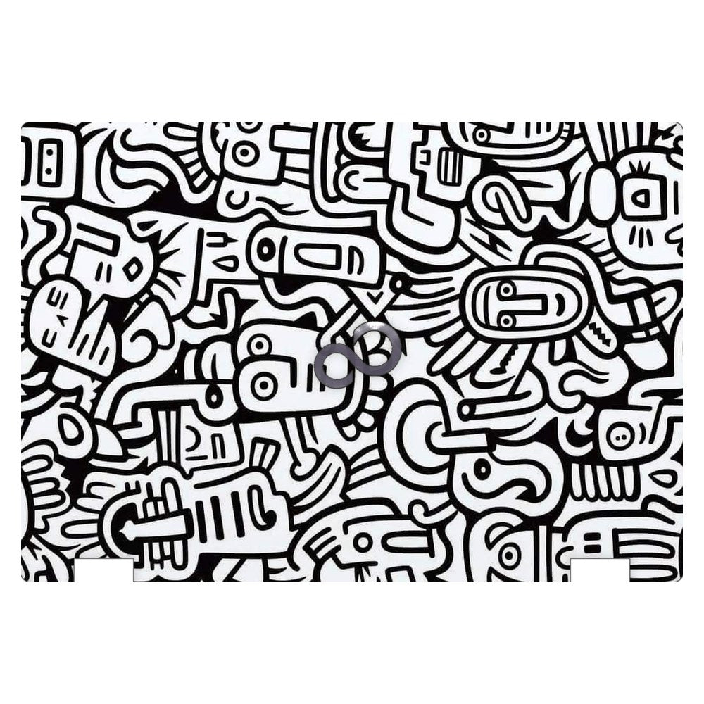 Fujitsu LifeBook E546 laptop skin - Whimsical Black and White