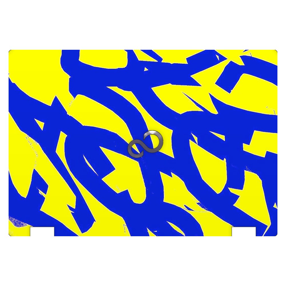Fujitsu LifeBook E546 laptop skin - Yellow Abstract Flow