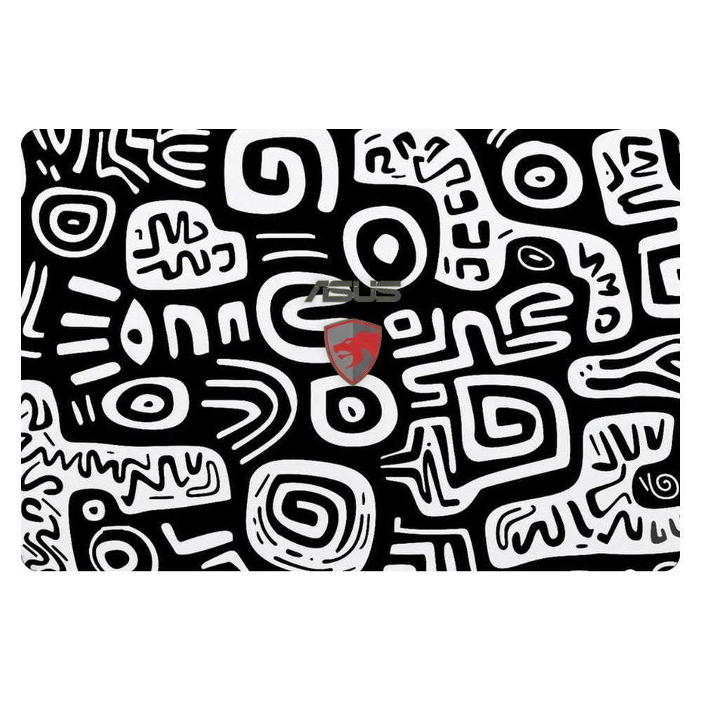 ASUS ROG G551J laptop skin - Monochrome Primitive Art