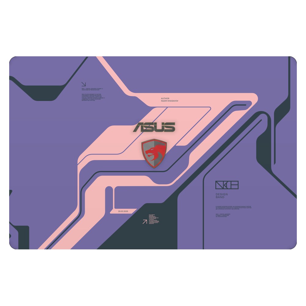 ASUS ROG G551J laptop skin - Purple Cyberpunk