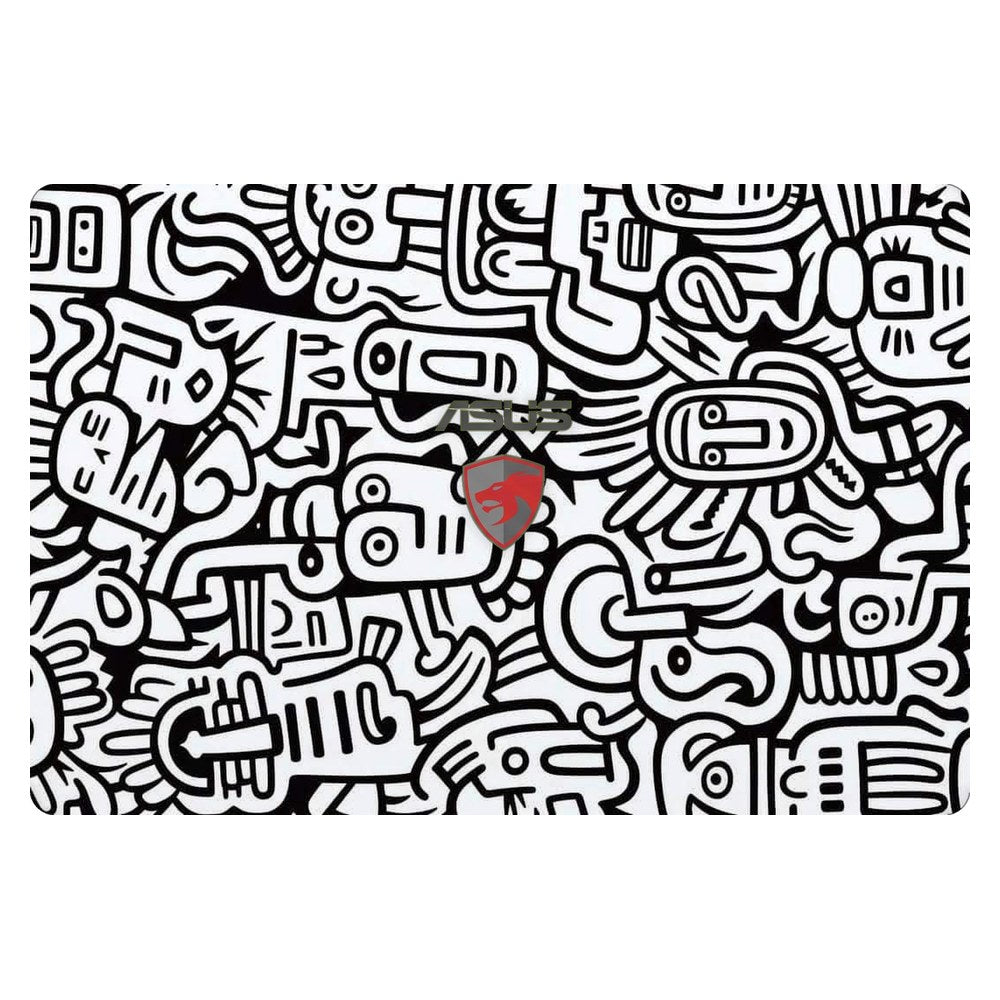 ASUS ROG G551J laptop skin - Whimsical Black and White