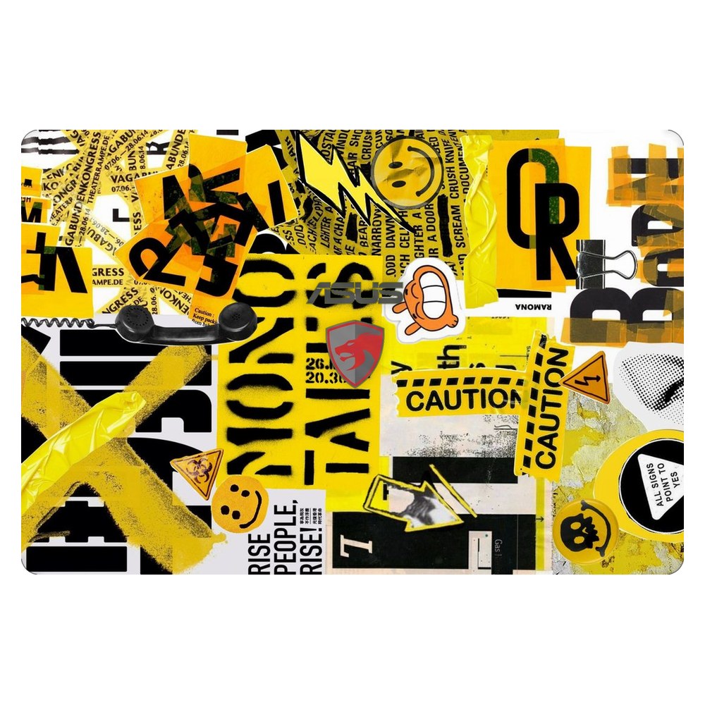 ASUS ROG G551J laptop skin - Yellow Alert