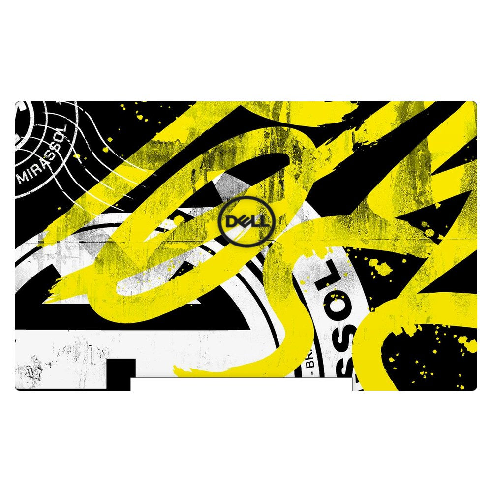 Dell G7 7590 P82F laptop skin - Distressed Yellow Textures