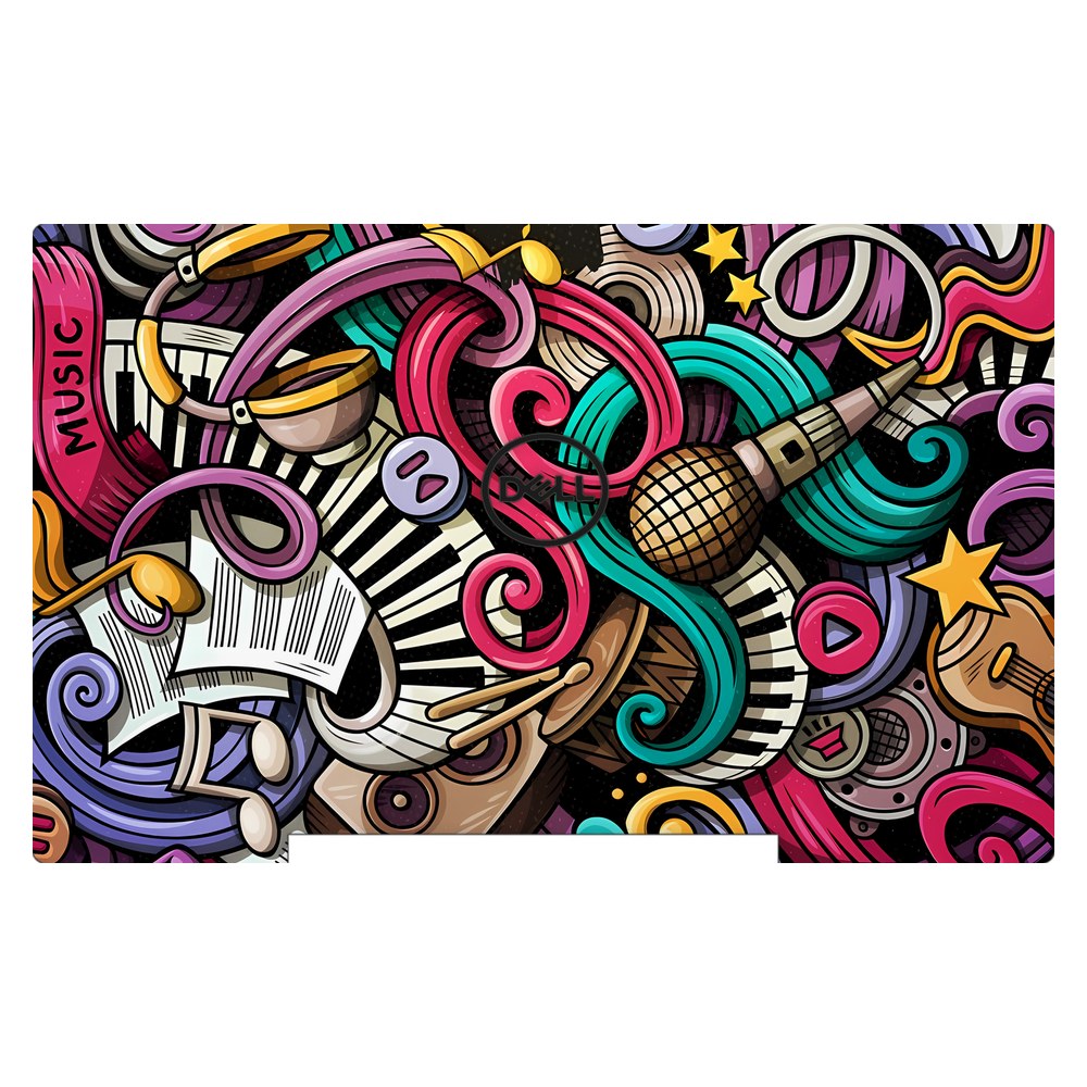 Dell G7 7590 P82F laptop skin - Music Doodle
