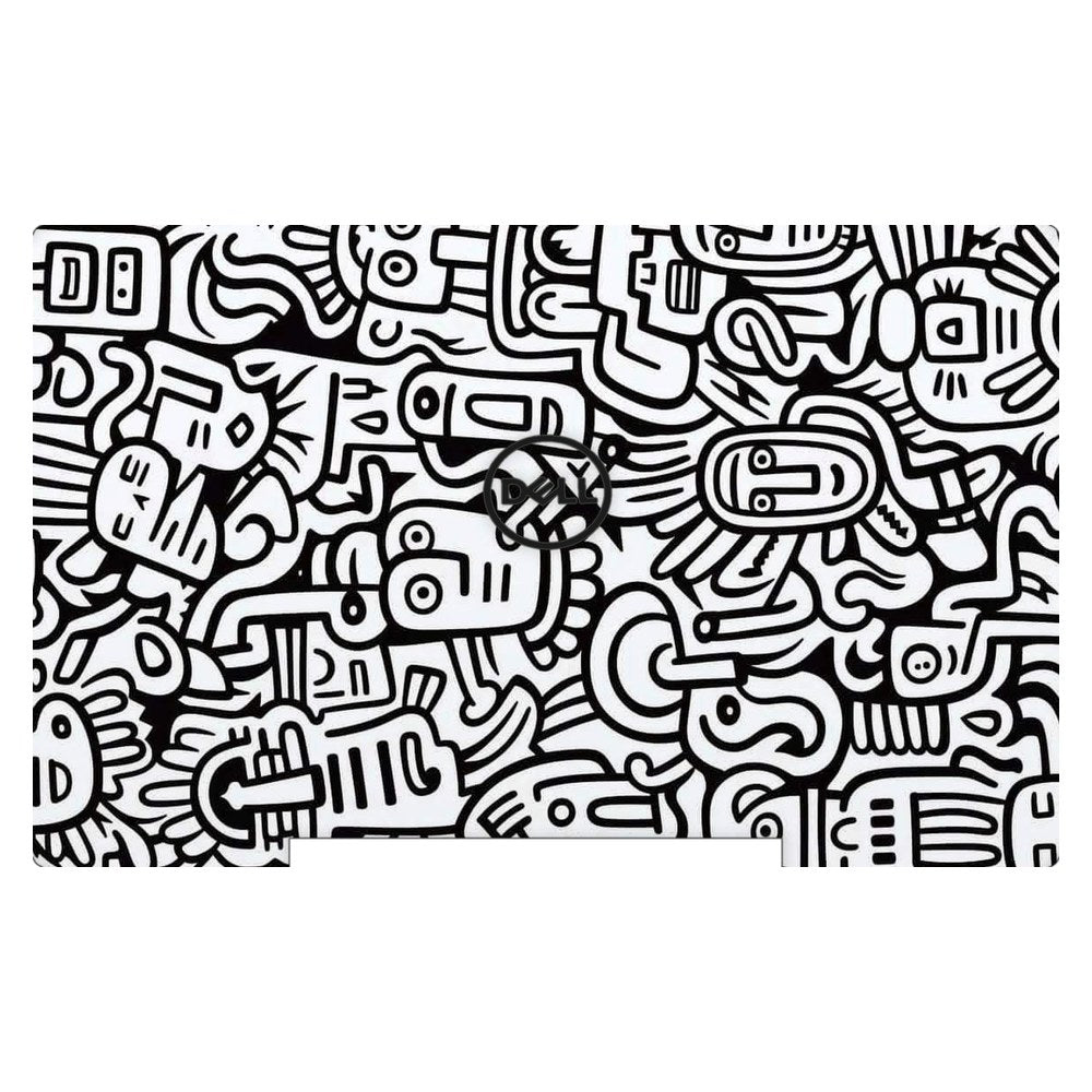 Dell G5 5590 P82F laptop skin - Whimsical Black and White
