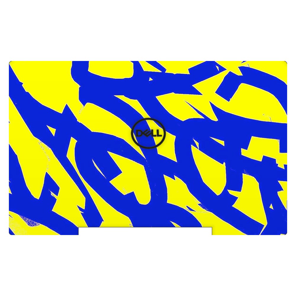 Dell G5 5590 P82F laptop skin - Yellow Abstract Flow