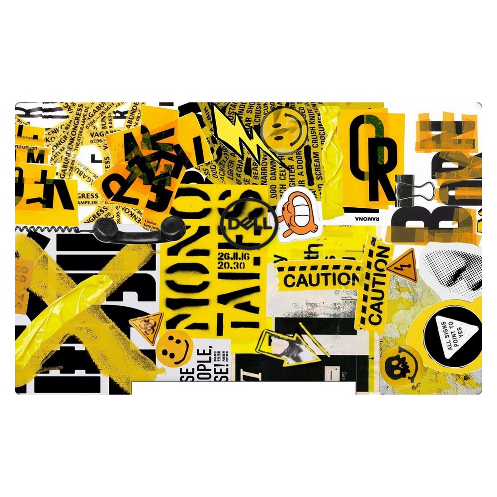 Dell G5 5590 P82F laptop skin - Yellow Alert