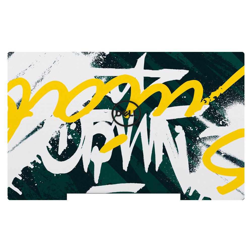 Dell G5 5590 P82F laptop skin - Yellow Brush Strokes