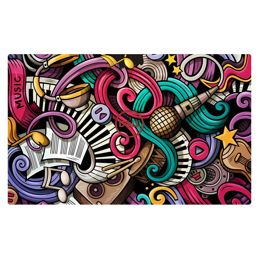 Dell G5 5587, G7 7577, 7588 P72F laptop skin - Music Doodle