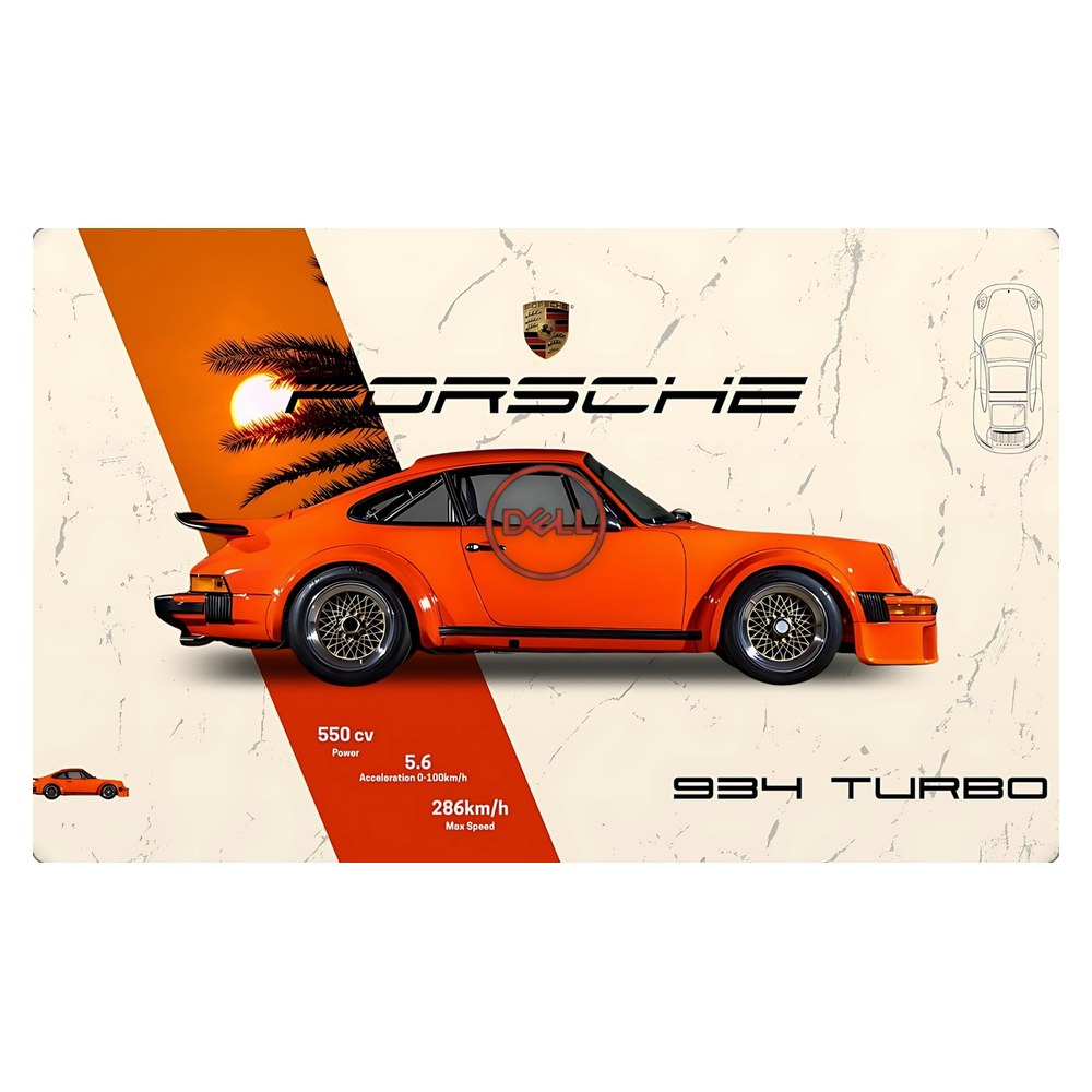 Dell G5 5587, G7 7577, 7588 P72F laptop skin - Porsche 934