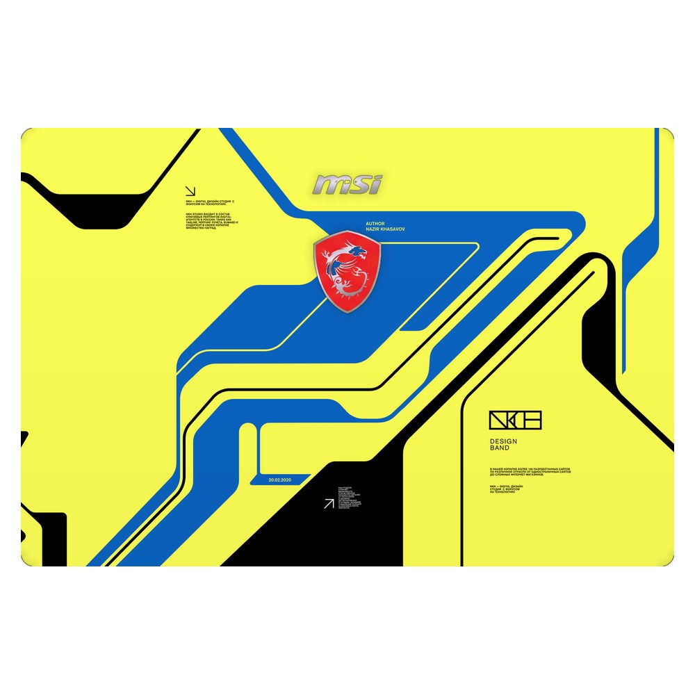 MSI GE60 2PC Apache MS-16GF laptop skin - Cyber Yellow