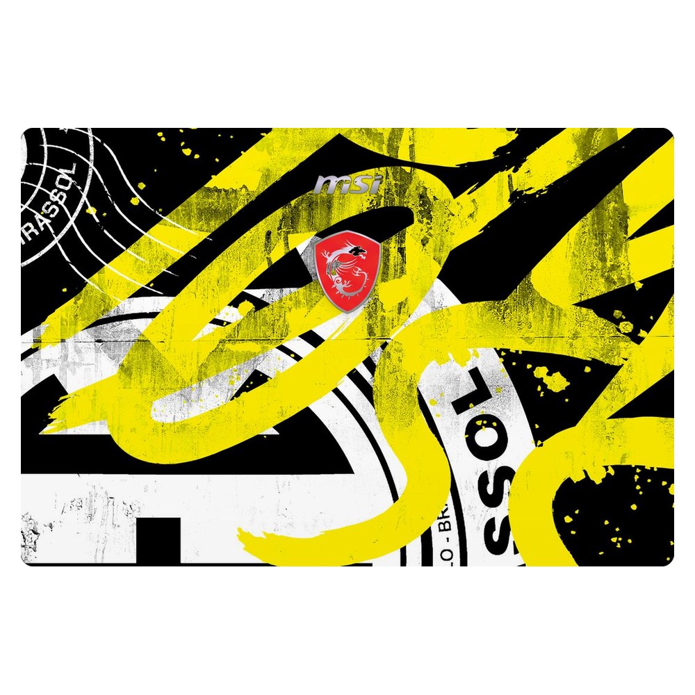 MSI GE60 2PC Apache laptop skin - Distressed Yellow Textures