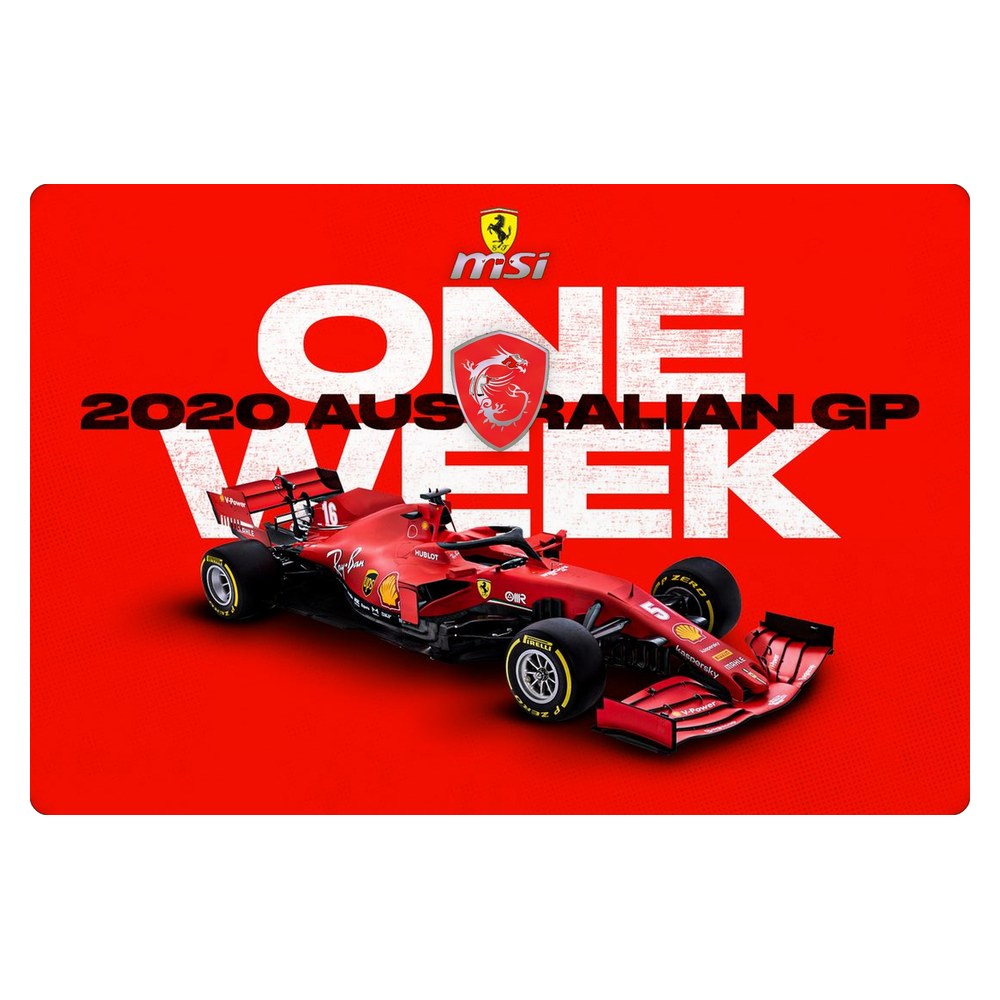 MSI GE60 2PC Apache laptop skin - Melbourne GP Ferrari Countdown