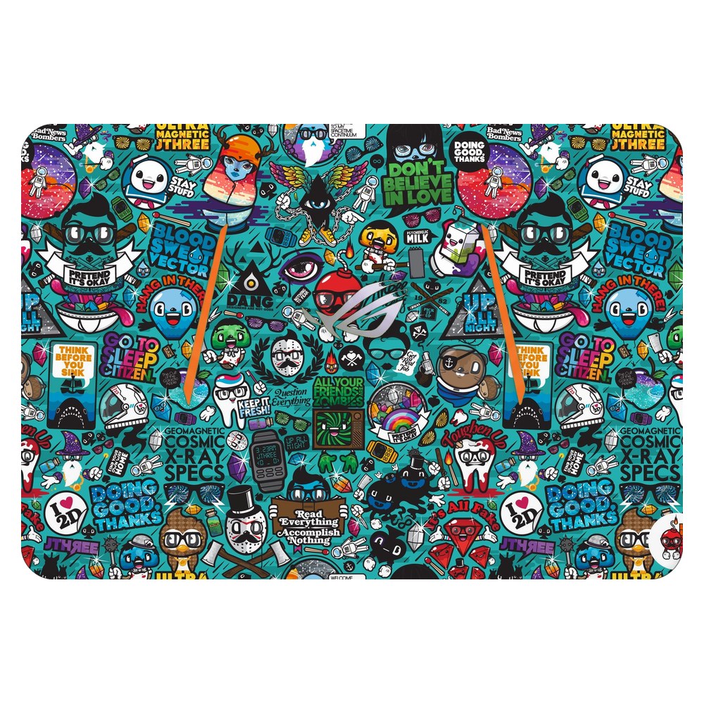 ASUS ROG GL702 laptop skin - Blue Sketch
