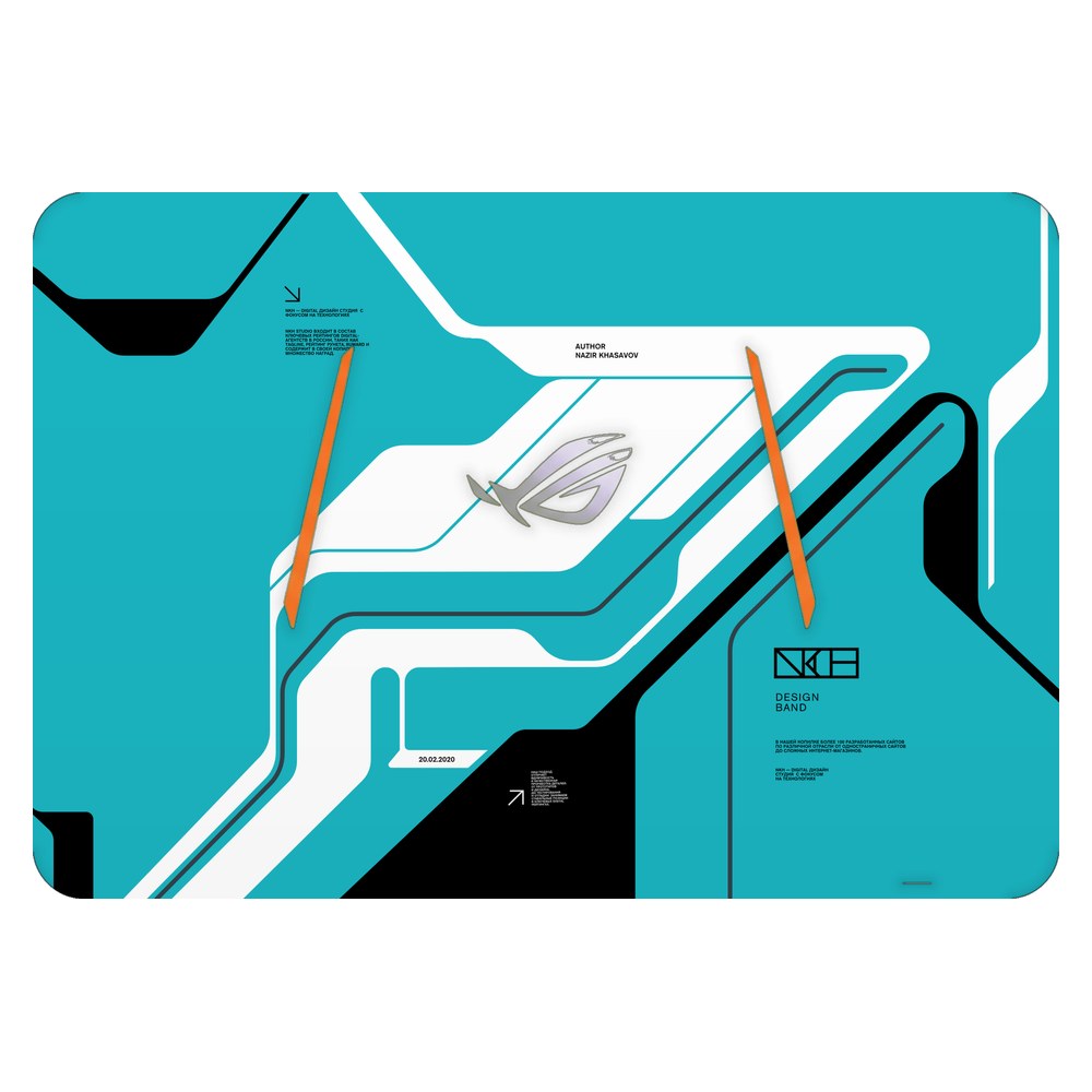 ASUS ROG GL502 laptop skin - Cyber Blue