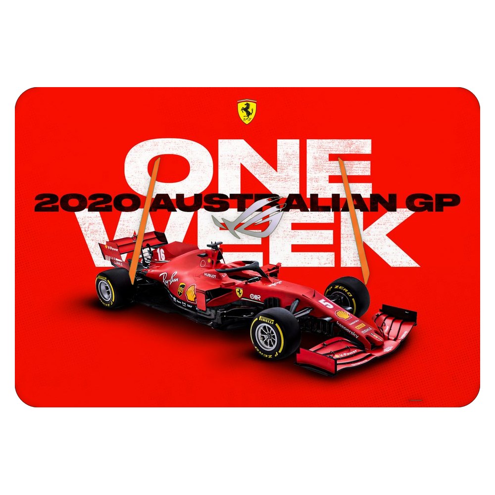 ASUS ROG Strix GL553V laptop skin - Melbourne GP Ferrari Countdown