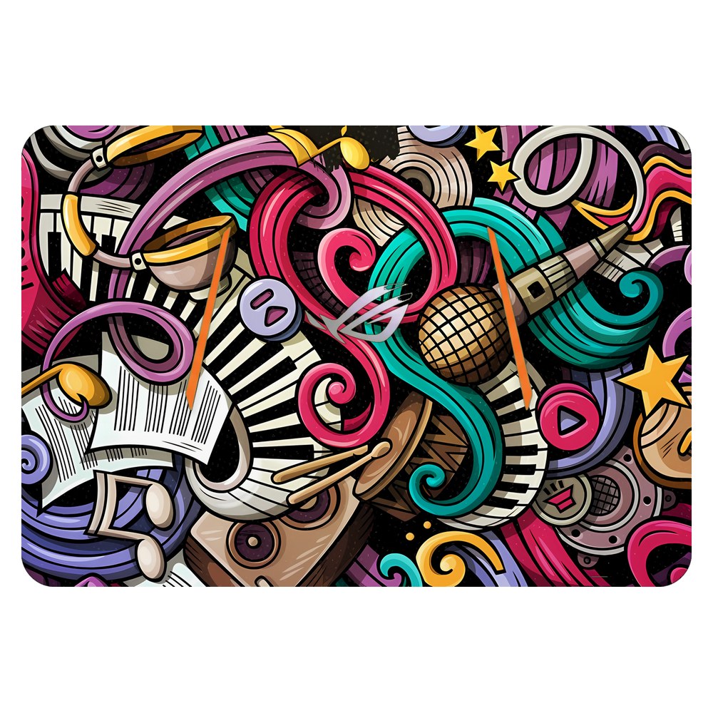 ASUS ROG GL502 laptop skin - Music Doodle