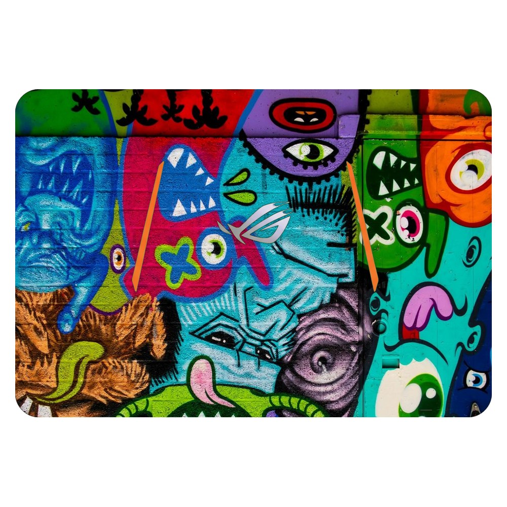 ASUS ROG GL502 laptop skin - Neon Doodles