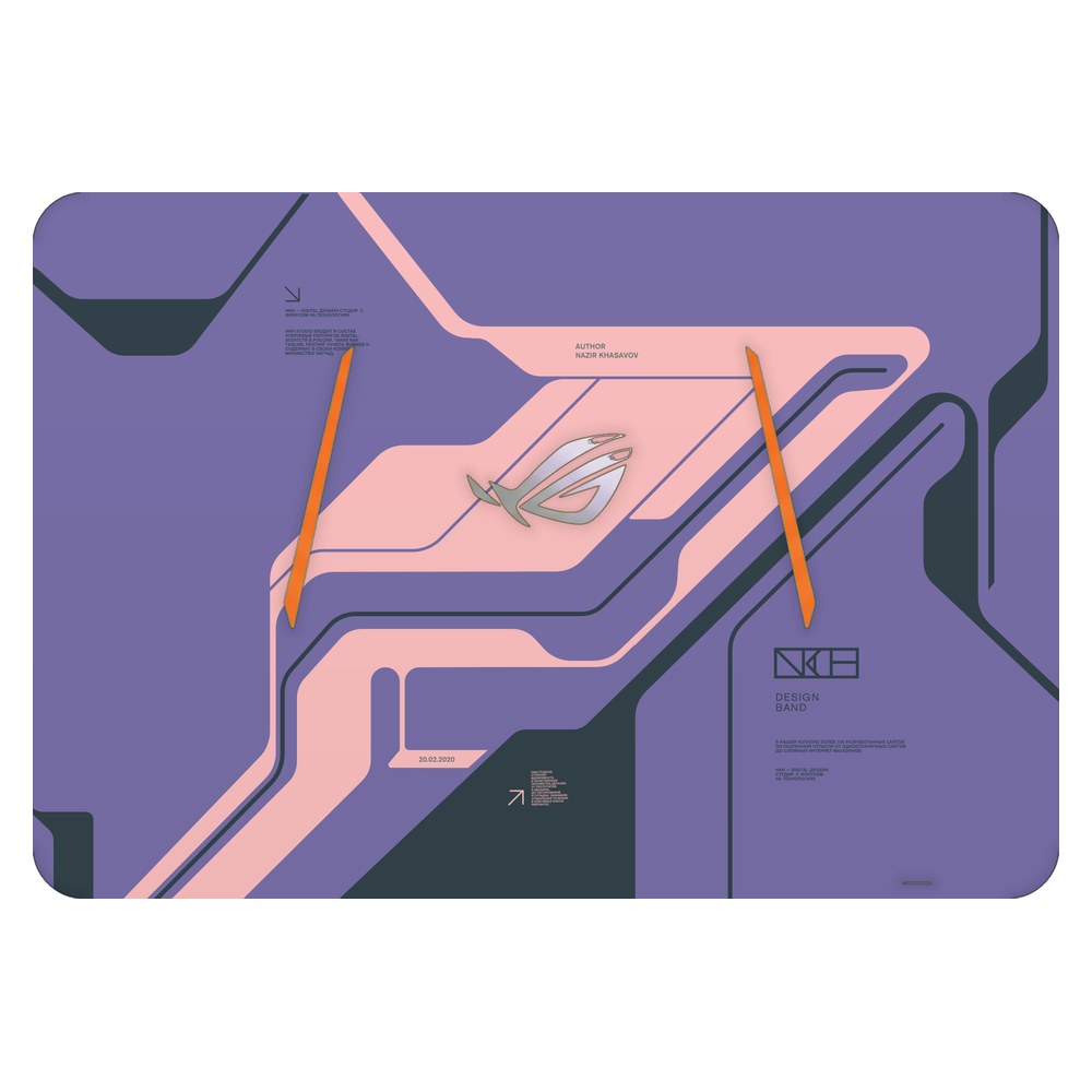 ASUS ROG Strix GL553V laptop skin - Purple Cyberpunk
