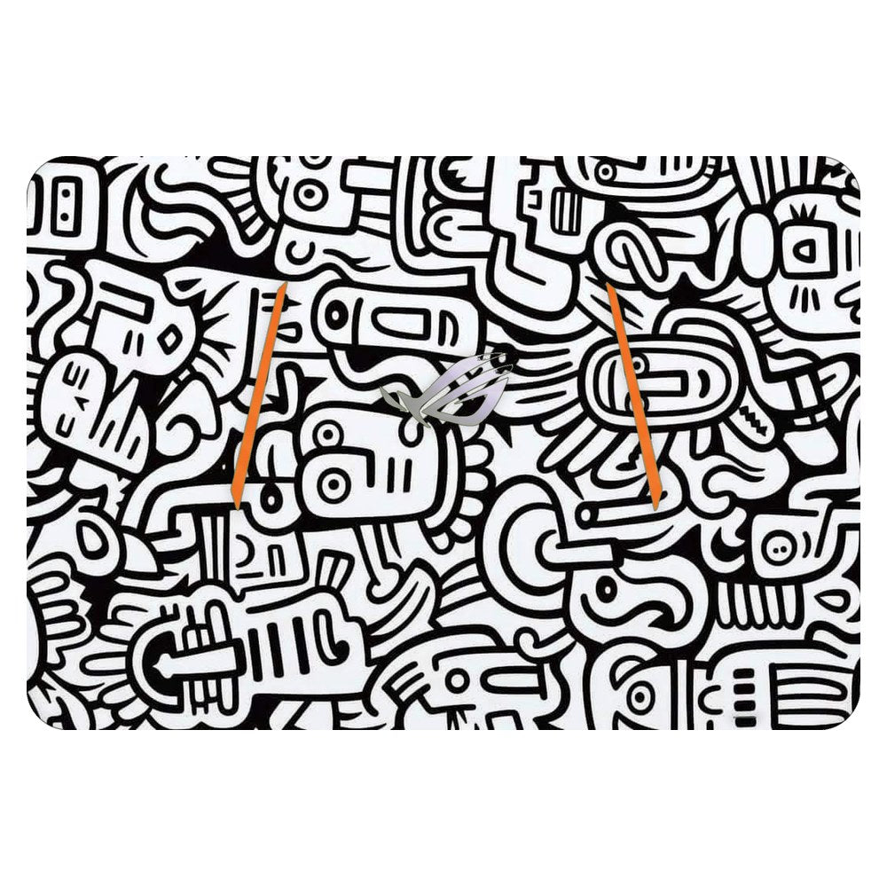 ASUS ROG GL702 laptop skin - Whimsical Black and White