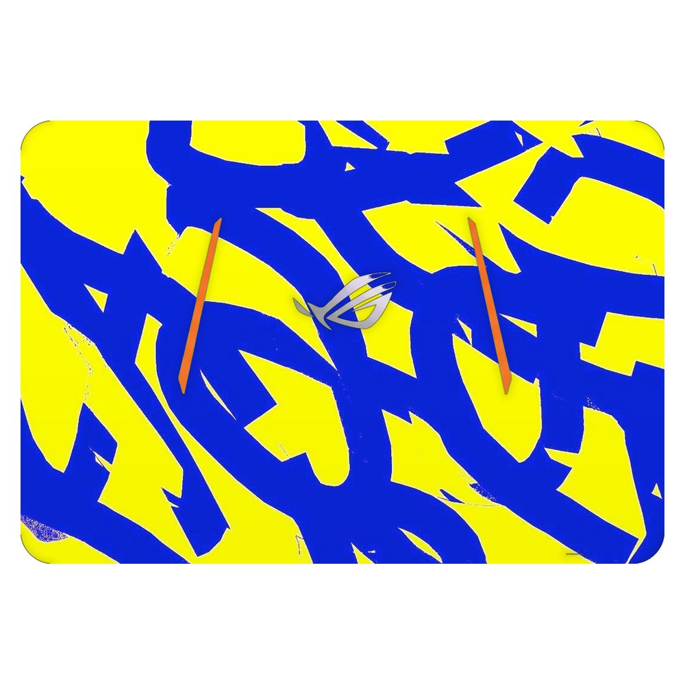 ASUS ROG Strix GL553V laptop skin - Yellow Abstract Flow