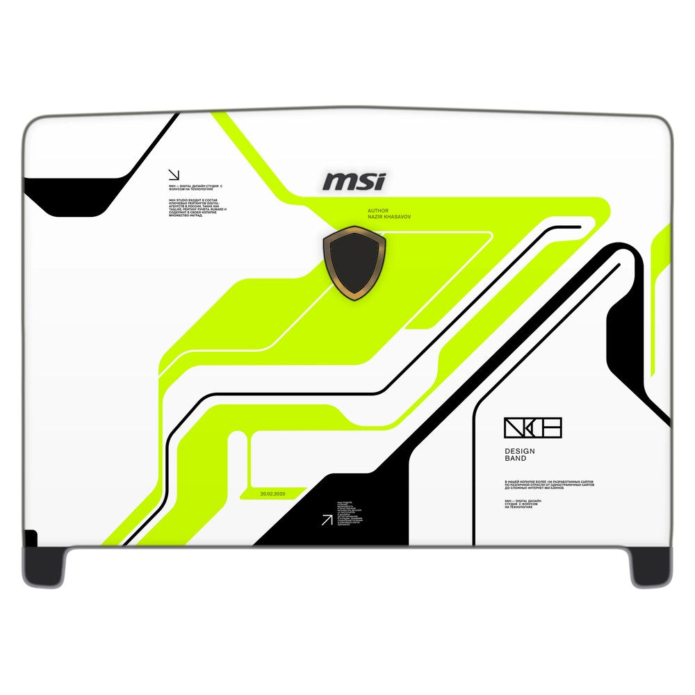 MSI Dominator Pro GT62VR-7RE laptop skin - Acid Green