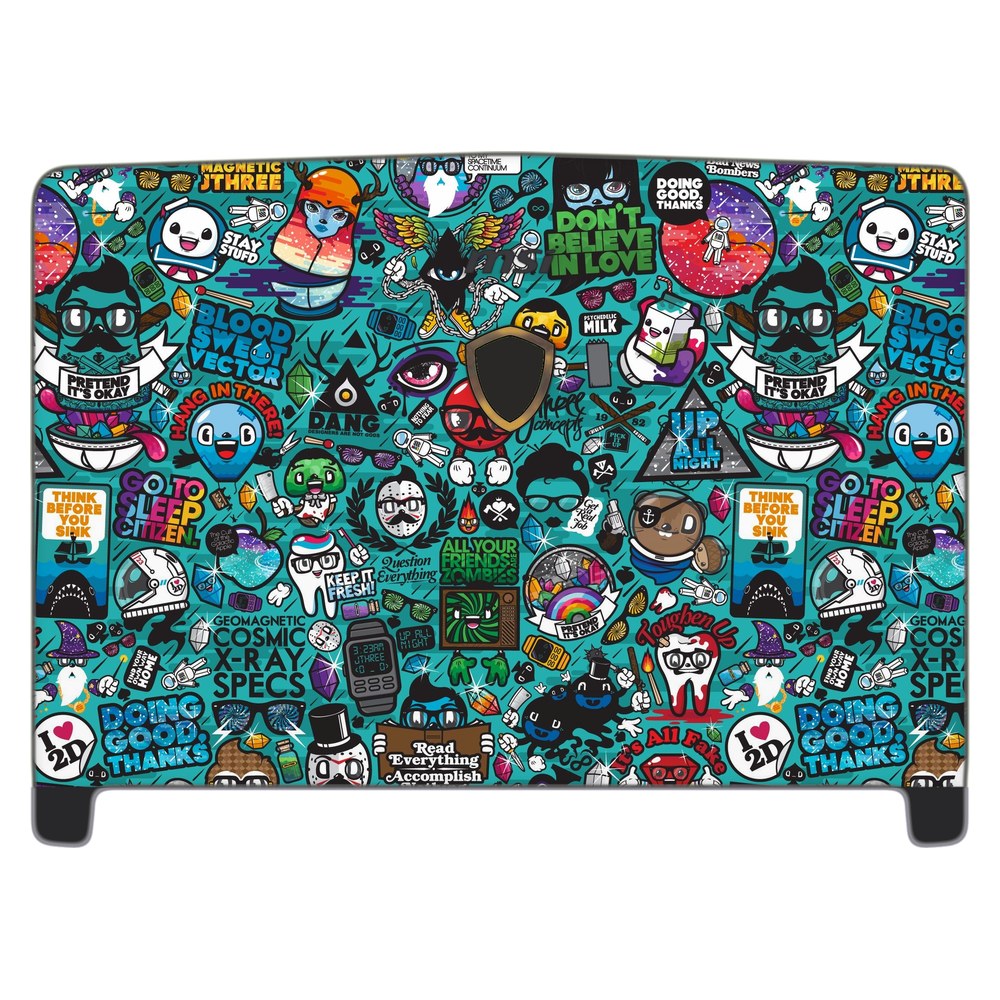 MSI Dominator Pro GT62VR-7RE laptop skin - Blue Sketch