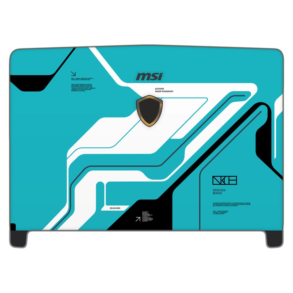 MSI Dominator Pro GT62VR-7RE laptop skin - Cyber Blue