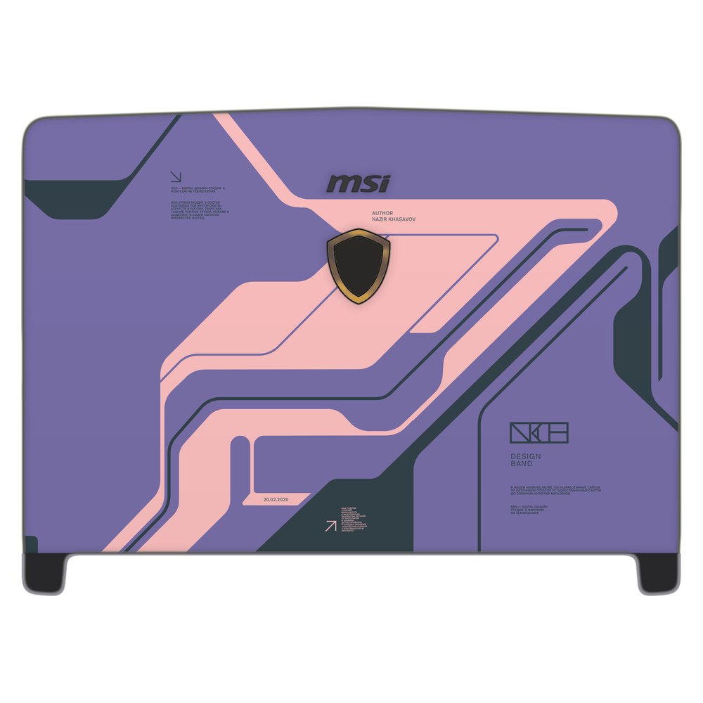 MSI Dominator Pro GT62VR-7RE laptop skin - Purple Cyberpunk