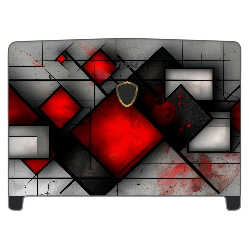MSI Dominator Pro GT62VR-7RE laptop skin - Red Squares